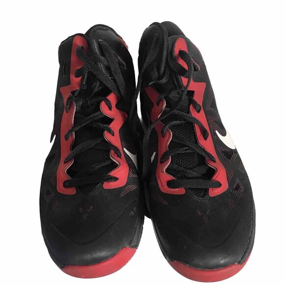 Nike Zoom Hyperchaos Men\'s Size 8.5 Basketball Sneakers Mid 536841-001 Black Red main image 7